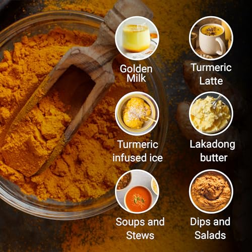 Image of First Bud Organics Golden Spice Lakadong Turmeric Powder - 250gm | Organic Turmeric Powder & 10 to 12% High Curcumin Certified | Chemical Free Haldi & Sourced From Jaintia Hills, Meghalaya