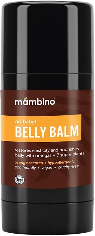 Mambino Organics Oh Baby! Bálsamo corporal com manteiga de karité, óleo de tamanu e calêndula, 75 mL
