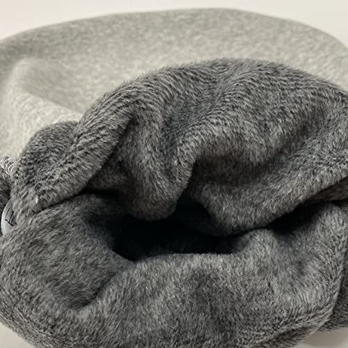 Lilakind Baby slaapzak trappelzak puckzak herfst/winter jersey fleece gemêleerd strepen - Made in Berlin, grijs, 60 cm - Afbeelding 3