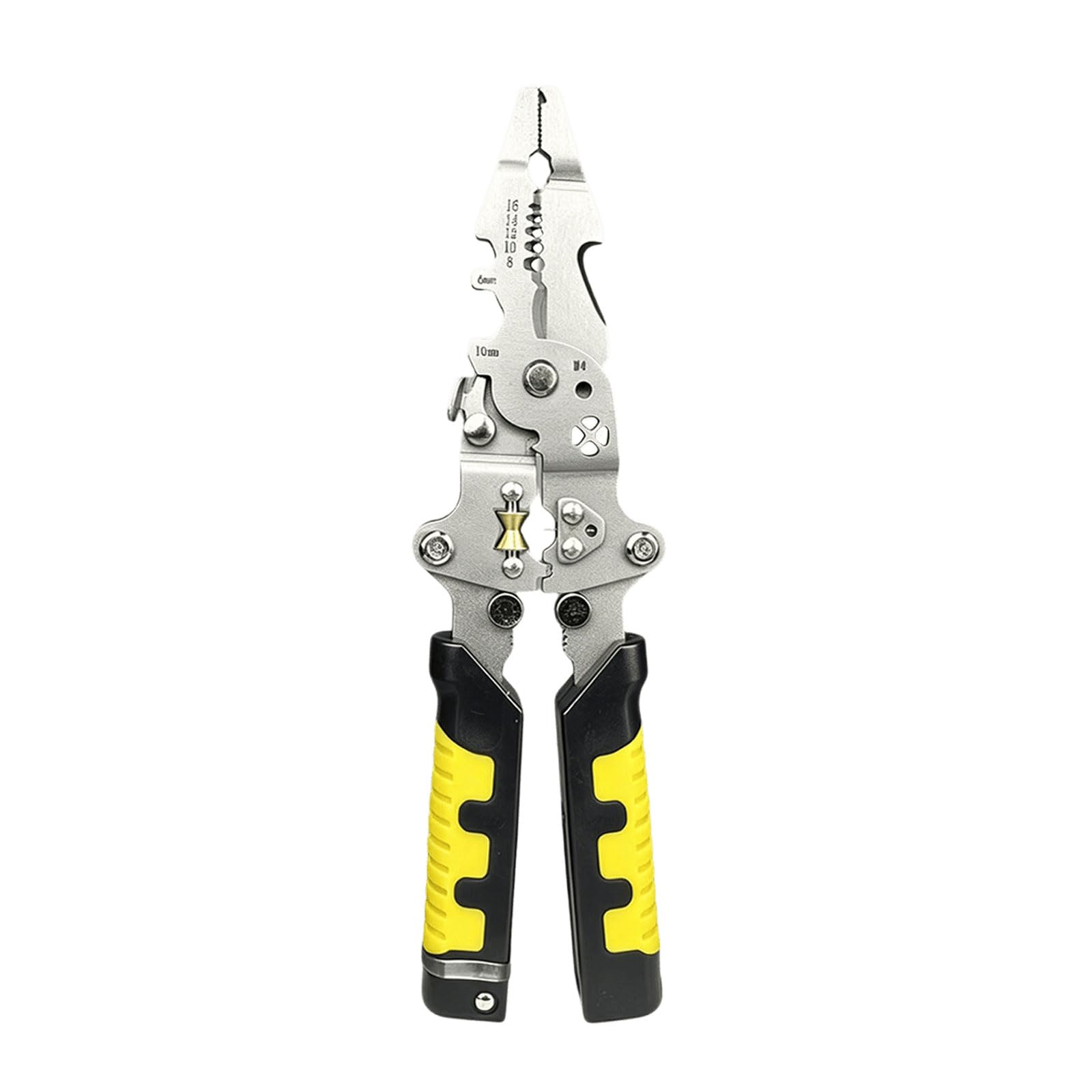 WEILWH Multifunctional Electrician Pliers With Voltages Tester And Wire Stripper Crimping Tool For Safe Electrical Work