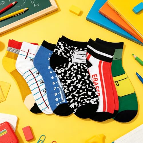 Image of 6 Pairs Ankle Socks for Women Men Novelty Gifts For Women Halloween Christmas Festival Birthday Gift