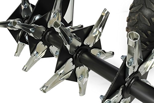 Black Boar ATV/UTV Plugger Implement, Aerates Ground by Removing Plugs, Allowing for Increased Air, Water Flow and Nutrient Absorption (66008)