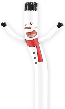 Inflatable Tube Man Replacement, 10 Feet Tall Sky Wacky Waving Inflatable Tube Guy 12 Inch for Activities and Party Snowman