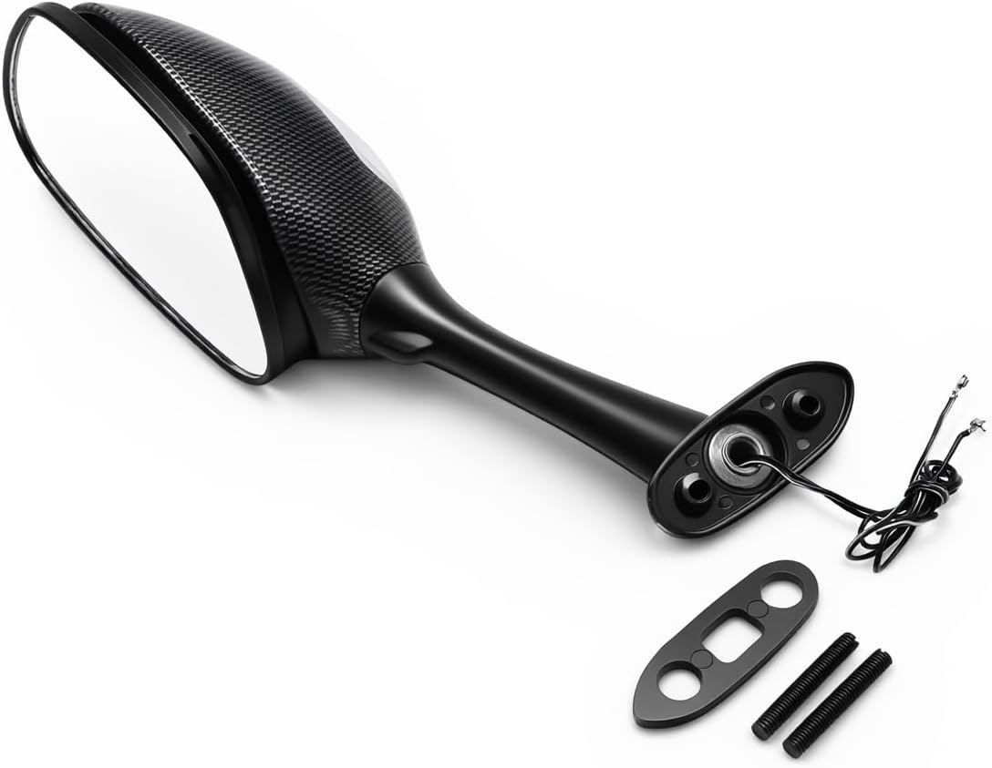 Rear Mirrors Fit For SUZUKI GSXR1000 2005-2016, GSXR 600 2006-2025, GSXR 750 2006-2025 LED Turn Signal (Carbon Fiber#600/750#06-25)