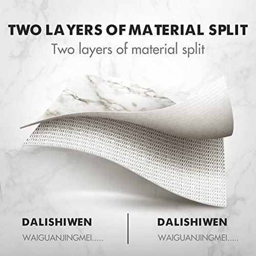 Drawer And Shelf Liner For Kitchen Cabinet: Non Adhesive Fridge Liner Washable Reusable Easy To Clean Strong Grip Liner For Cabinets, Dresser, Bathroom Cupboard Drawers, White Marble (12 In X 20 Ft) #TOP6