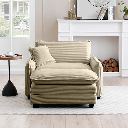Sillón Plegable Corduroy Camel miniatura 7