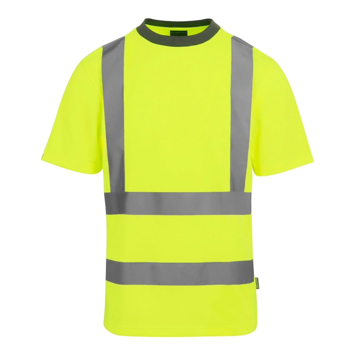 Regatta Professional Men's Hi-Vis Safety T-Shirt, Yellow, S, Polyester Micro Mesh Stretch, UPF 40
