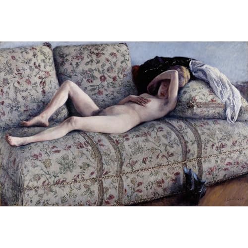 Impression giclée Nude sur un canapé Gustave Caillebotte déco murale 101x127