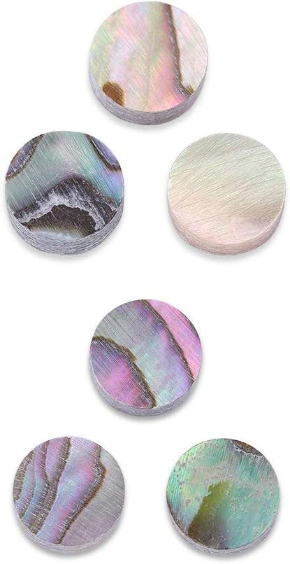 Inlay Dots Markers, Fretboard 6mm Inlay Dots Markers for Guitar Ukulele Bass Mandolin Banjo Decor(20pcs)