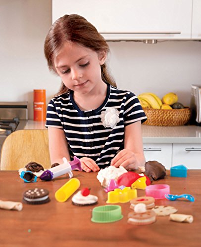 Tutti Frutti: Cookie Maker Dough Kit - Scented Modeling Dough Craft Kit w/ Molds & Tools, Non-Toxic, Pear, Strawberry, Chocolate, Vanilla, Kids Age 3+