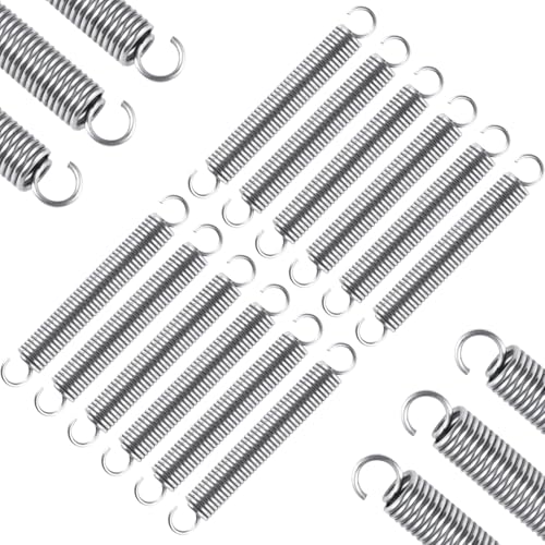 PPFEITOU 12pcs Extension Springs,0.035"x0.25"x2" 304 Stainless Steel