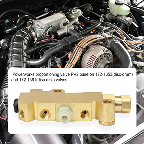 image for LDMINDA PV2 Brass Combination Proportioning Valve For Disc/Drum Disc F