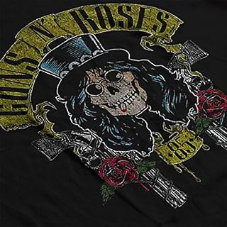 Rock Off Guns N’ Roses Slash 85 Manches Courtes Hommes T-Shirt Noir - Les Beatles, Paul McCartney, John Lennon, RIngo Starr, George Harrison Rock Off Guns N' Roses Slash 85 Manches Courtes Hommes T-Shirt Noir – Image 3