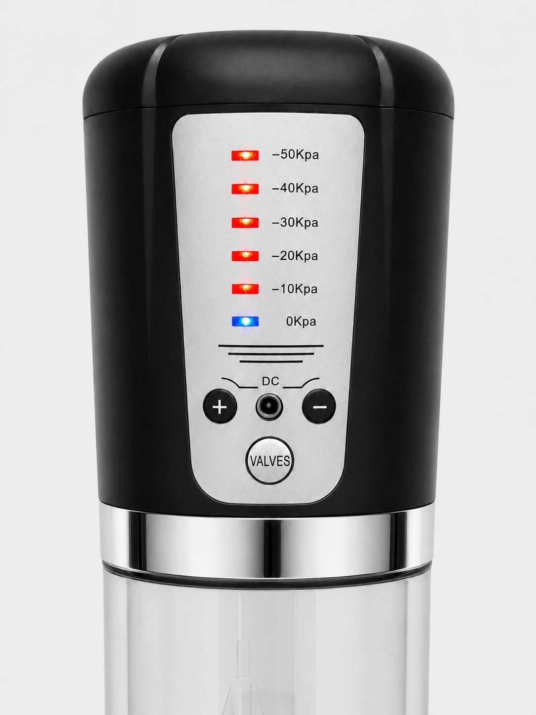 VACUUM DEVICE PROFESSIONALE - Pompa Pene per Uomo, Dispositivo Elettrico Aspira Pene Automatico - Ricarica USB - 3 Guaine Intercambiabili