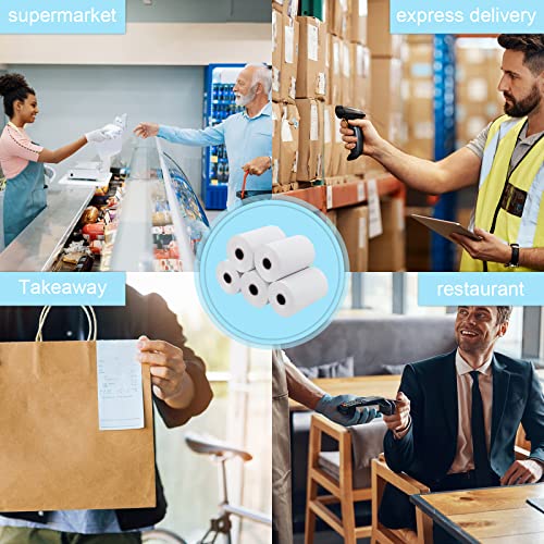 Ryhampaper 50 Rolls Thermal Receipt Paper, Thermal Paper 2 1/4" X 50' Pos Receipt Paper, Cash Register Rolls #TOP3