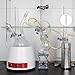 stonylab Glass Vacuum Cold Trap Bubbler with 10mm Serrated Hose, 200mm Length Below The 24/40 Joint