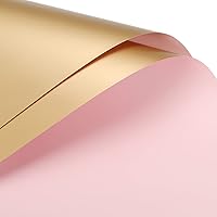 Vista 14 de MECCANIXITY 10 piezas de papel de regalo de flores de doble cara amarillo-verde + champán de 22.8 x 22.8 pulgadas, impermeable para suministros