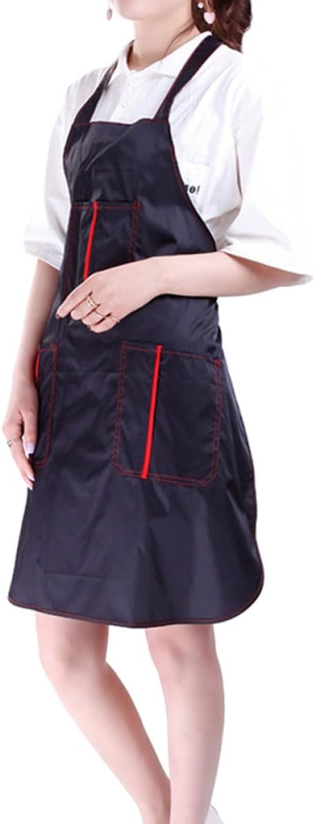 Professional Hairdressing Apron for Hairstylists with Quick-drying Cellosilk Material and Large Pockets, Comfortable and Adjustable Barber Hair Uniform Suitable for Hair Salon