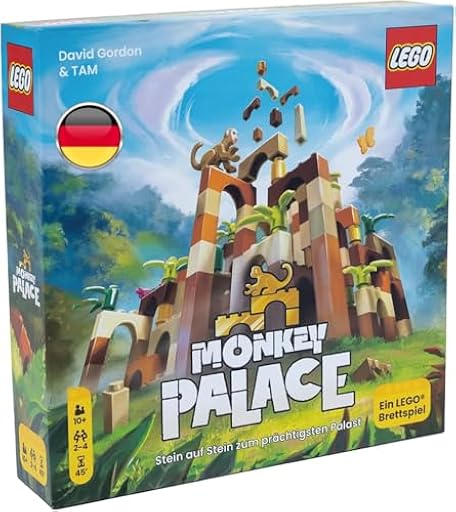 Bezzerwizzer - Lego Monkey Palace- versión alemana Juego de Mesa de Piedra sobre Piedra para el Palacio más magnífico,Juego de construcción Familiar para niños y Adultos - Edad 10+, 2-4 | Ya disponible en tu tienda friki favorita! En mundofriki.es!