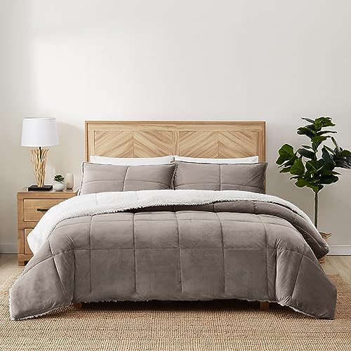 Ugg 00435 Blissful King Comforter Set Reversible Comforter And Pillow Shams Machine Washable Soft Cozy Bedding King Size Blanket Set For Bedroom Accents, King/California King, Fawn #TOP5