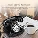 Audio Guest Book Wedding Phone,Audio GuestBook,Phone GuestBook,Bridal Shower Party Gifts, Vintage Guest Book Telephone Record Customized Voice Message for Your Wedding Party (Black)