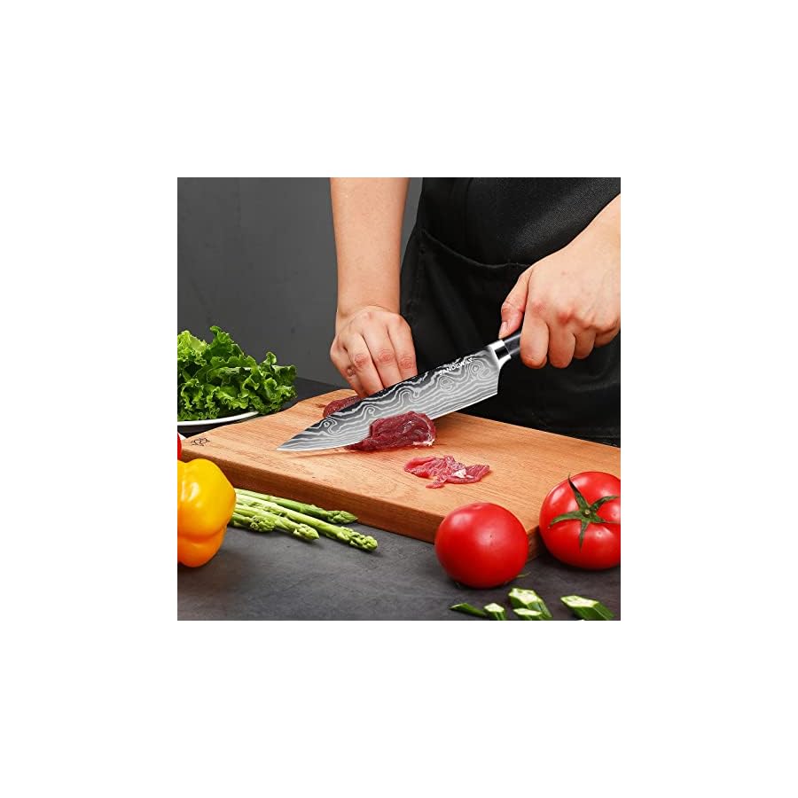 3-Piece-Japanese-Ultra-Sharp-Kitchen-Chef-Knife-Set-Pro-German-High-Carbon-Stainless-Steel7CR17MOV-with-Sheaths-Gift-Box-Black-Handle SANDEWILY 3 Piece Japanese Knife Set,Ultra Sharp Chef Knife Kitchen Cooking Knife Paring Knife German High Carbon Stainless Steel with Sheaths Wooden Handle for Home Outdoor Gift Idea