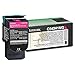 Lexmark C540, C543, C544, C546, X543, X544, X546 Series High Yield Magenta Return Program Toner Cartridge (2,000 Yield), Part Number C540H1MG