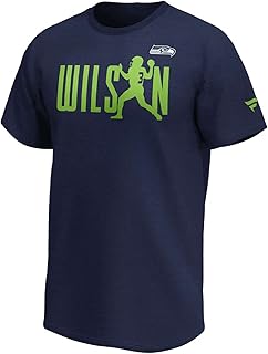 Fanatics - NFL Seattle Seahawks Russell Wilson Checkdown Player T-Shirt - Blau