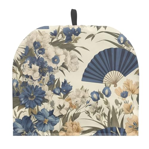 Image of Retro Flowers Tea Cozy for Teapot Insulated Soft Tea Cup Warmer Cozy for Party Kitchen Accessory Retro Fans Kettle Kitchen Dust Cover,Women