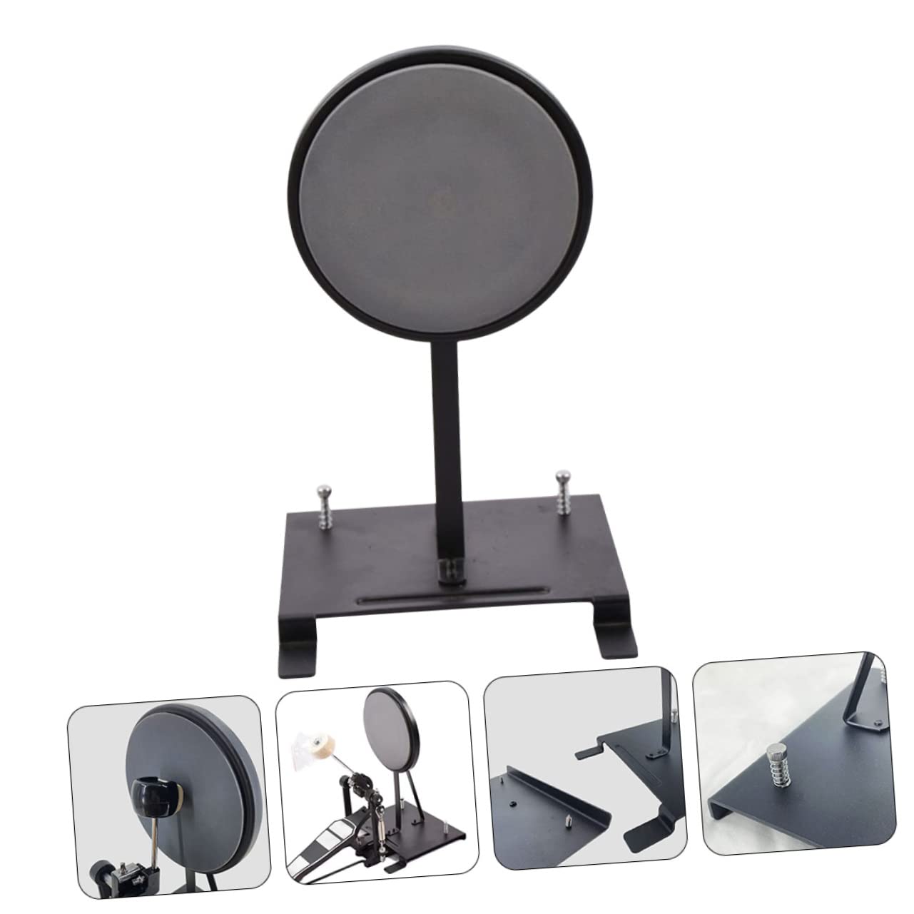 Toyvian Pad Di Pratica Per Batteria Con Pedale Doppio Kick Drum Pedal Per Allenamento E Sviluppo Tecnica Strumento Leggero E Portatile Per Pratiche Silenziose E Controllo Preciso Della Grancassa