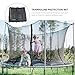 BESPORTBLE Outdoor Trampoline Safety Net Replacement for Frame High-Strength Protective Mesh Fence with Straight Poles Weather-Resistant Enclosure for Secure Jumping Experience