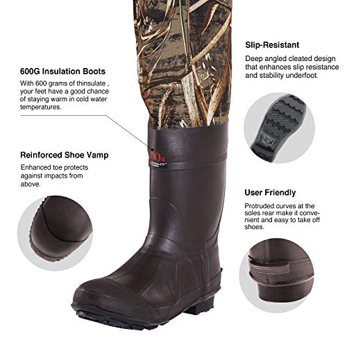 Tidewe Hunting Waders For Men(Size 10) & Chest Waders For Toddler & Children(Size 6 Little Kid) #TOP4