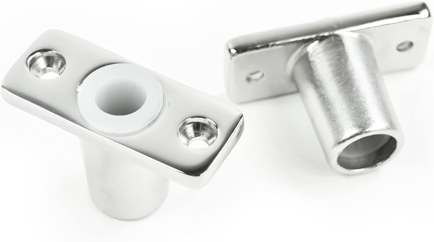 Vinland Marine Oar Lock Socket Side Mount, Edge Mount, Flush Mount, 316 Stainless Steel for Boat Oar Locks, Canoe ores, Row Boat oars, Jon Boat oars, Paddle Boat Parts, Aluminum Row Boat