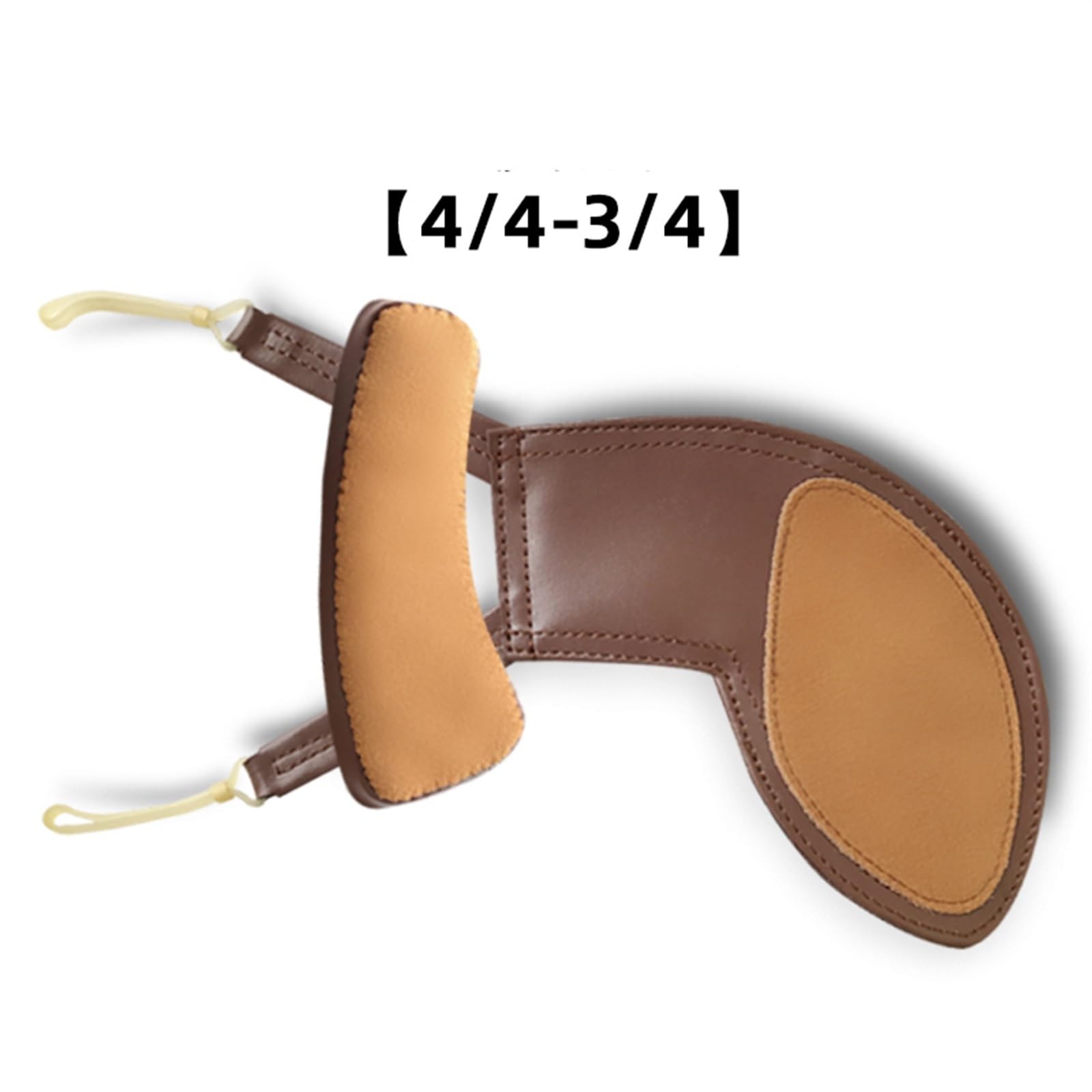 Piezas De Violín Almohadilla De Piel De Oveja Para La Barbilla Del Violín Almohadilla Para Piano Almohadilla Para El Hombro Para Violín Accesorios Almohadilla Para Violín(4/4-3/4 full set)