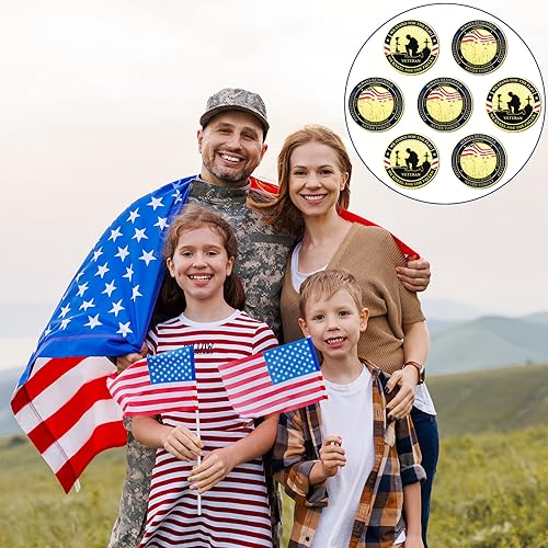 Landical 40 Pcs Military Challenge Coins Collection Set Bulk 250th Anniversary Veteran Day Appreciation Gift Commemorative Token Men Women Husband Father Military Gift Memorial Keepsake(Pretty) by Landical - Image 5