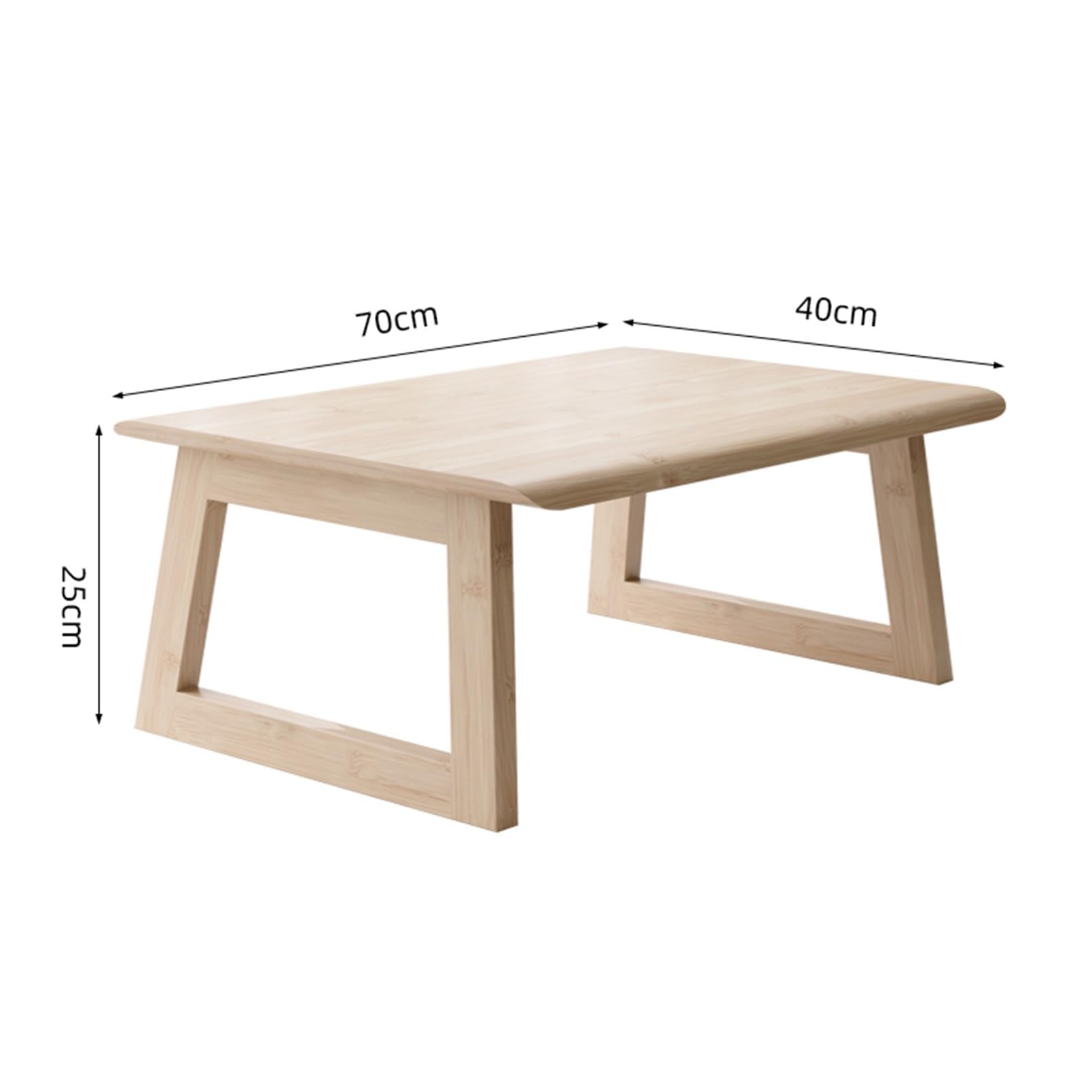 Składany stół niski japoński styl bambusowe łóżko mała herbata proste okno wykuszowe Kang Tatami (rozmiar: 70 x 40 x 25 cm) (jeden kolor