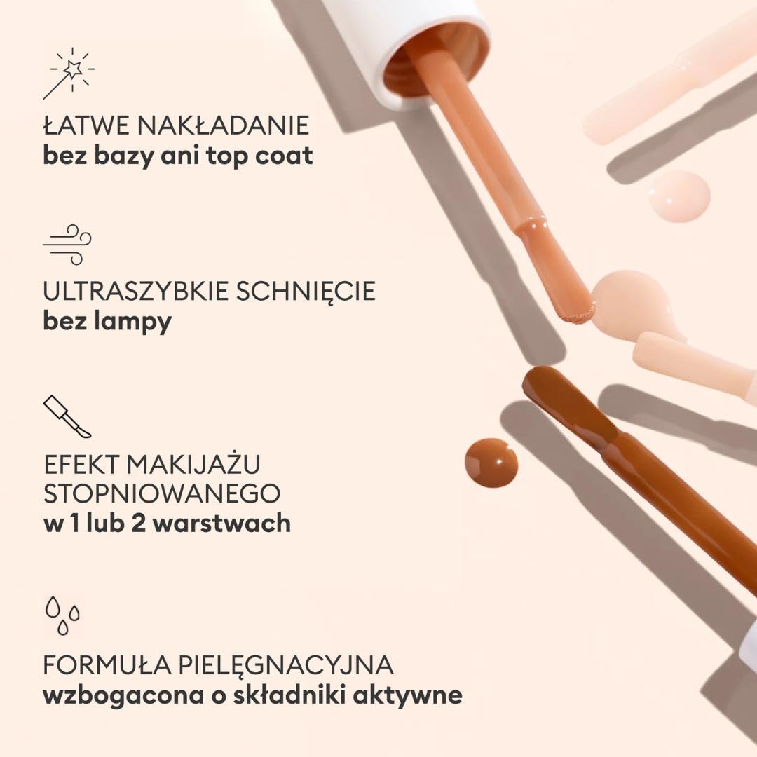 Manucurist Active Smooth 00 Nail Concealer Polish & Care - 2 w 1 Nude Nail Polish: Wzmocnienie i wzrost paznokci - Korektor do paznokci - Wypełniacz do paznokci - Naturalny lakier do paznokci