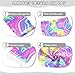 tplaotee Art Purple Mystery Waves Cat Girl Shorts Comfy Cotton Board Shorts Swimsuit for Beach 6T