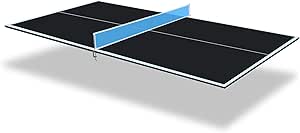 7/8/9ft Mid-Size Ping Pong Conversion Top with Net Set for Billiard and Pool Tables - Regulation Top Converts Billiards into Ping Pong Table Blue/Green/Black