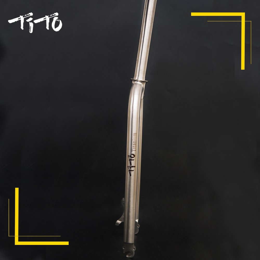 Amazon | TiTo Gr.9 MTB チタンバイク フロントフォーク