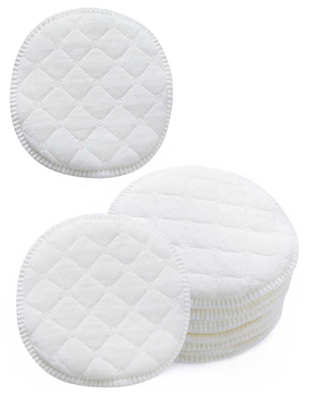TOZBLEU Pack of 20 Washable Breast Pads, Breast Pads, Reusable Nursing Pads, Anti-Allergic Bras, Protects and Absorbs Milk Leakage