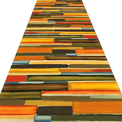 Alfombras pasillo largo 3D poliester resistente lavable 2 colores 2
