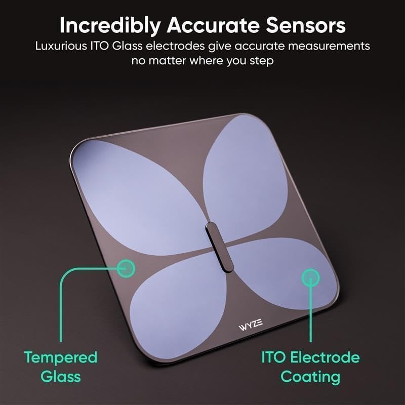 Miniatura 5 de Wyze Scale X Butterfly - Báscula para peso corporal, IMC, grasa corporal, masa muscular, báscula digital de baño inteligente precisa con monitor de