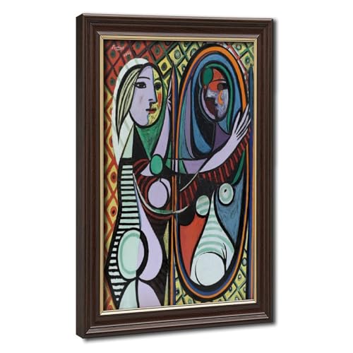 Toile Girl Before A Mirror Picasso décoration murale salon et bureau