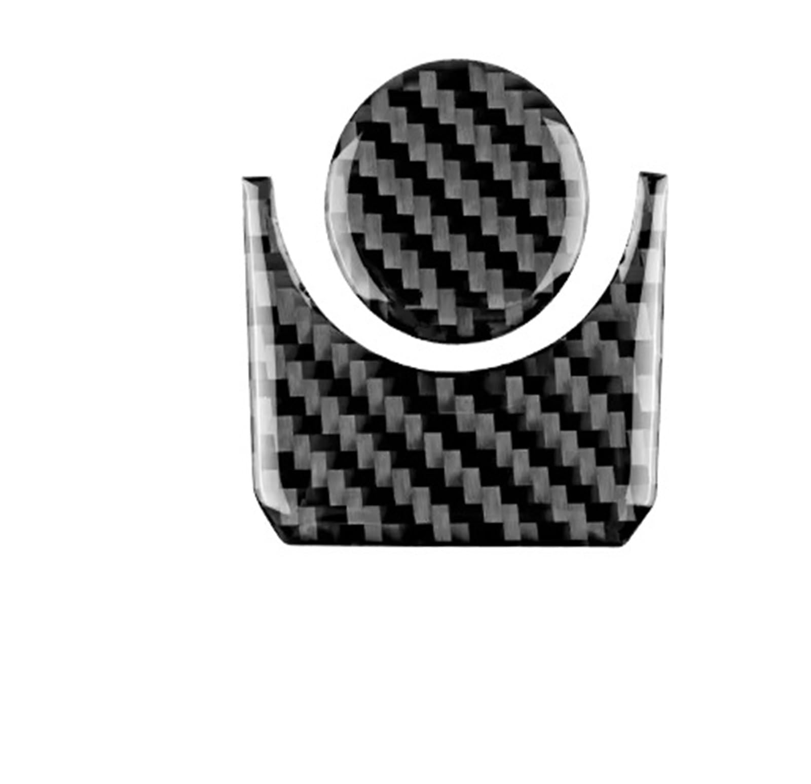 Interior Trim for Toyota for Tundra 2022 2023 2024 2025 Car Multimedia Button Knob Cover Interior Trim Real Soft Carbon Fiber Sticker Cover Trim Sticker(Black)