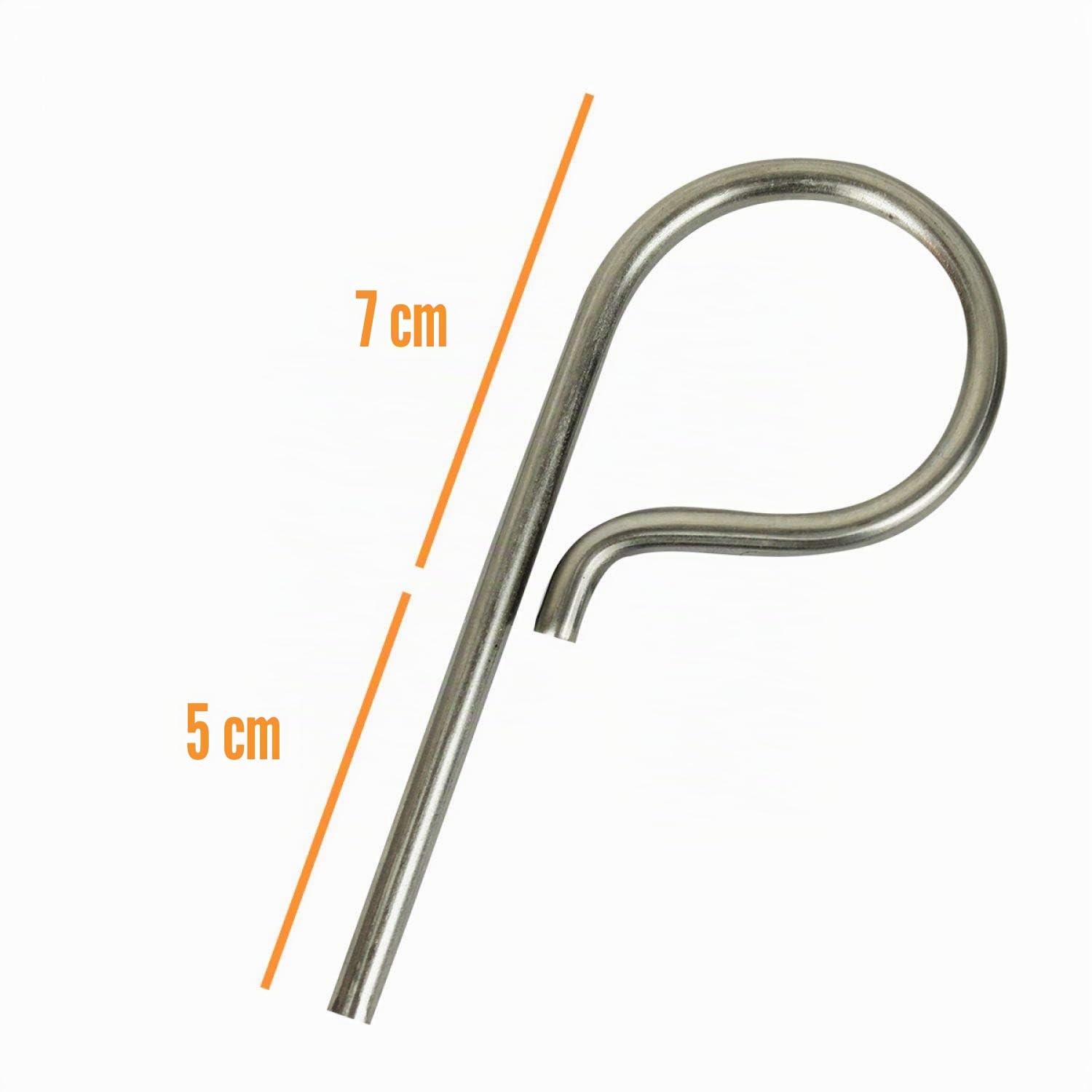 Linxor - Lot de 10 pitons P Standard en INOX 12 cm