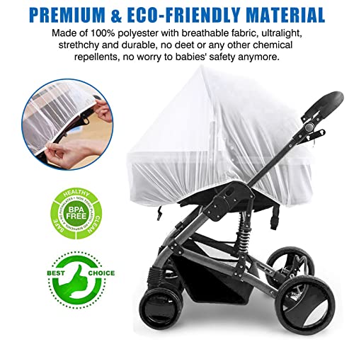 image for Wanateber Mosquito Net for Stoller - Protective 2Pack Baby Net Strolle