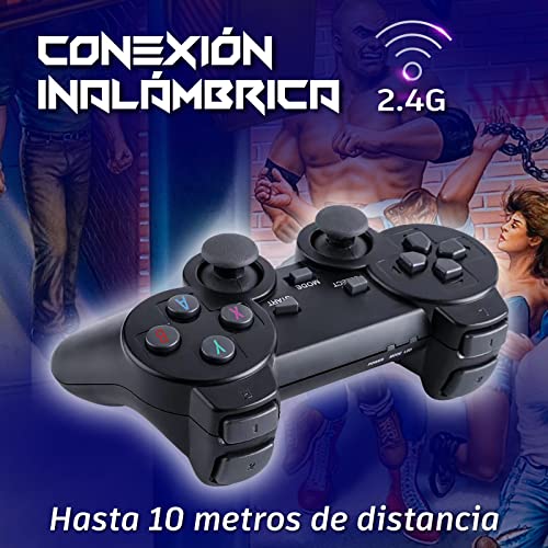 Unicview-Retro-Consola-Stick-Juegos-de-PS1GBASNESMDNeogeoMAME-Retro-TV-Dos-Gamepad-inalambricos-Guardado-de-Partida-Consola-de-Juegos-HDMI-Compatible-con-64-GB-10000-Juegos