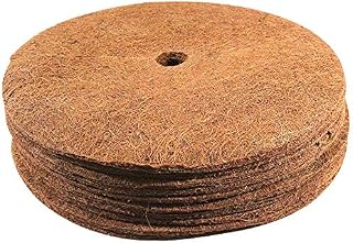 Envelor Coco Coir Mulch Disc Plant Cover Coconut Fibers Natural Mat Weed Control
