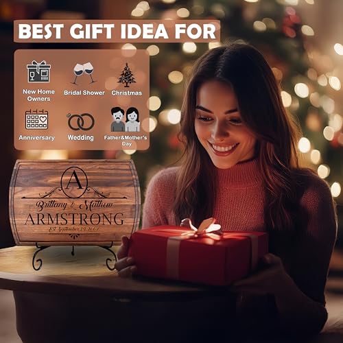 Tabla de cortar personalizada - tablas de charcutería grabadas a medida - regalo para bodas, ducha nupcial, compromiso, aniversario, Día de la Madre y del Padre - Hecho a mano en EE. UU. miniatura 2